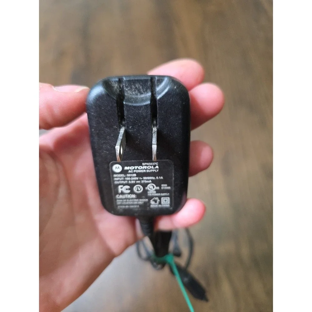 Motorola AC Power Supply Phone Charger Model 5012 Working SPN5037B‎ A6